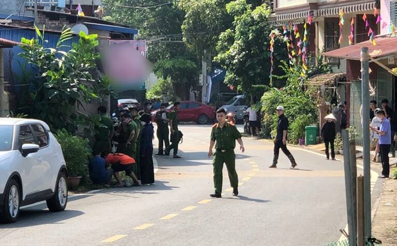 The scene where the man's body was discovered. Photo: Ha Luong