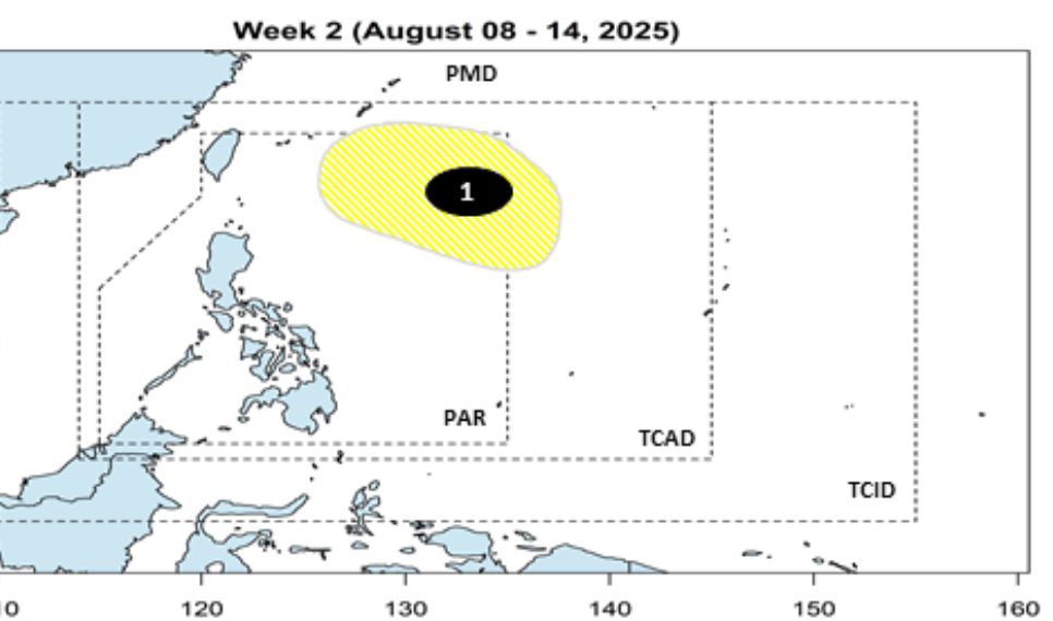 Du bao ap thap gan Philippines trong tuan tu va . Anh: PAGASA