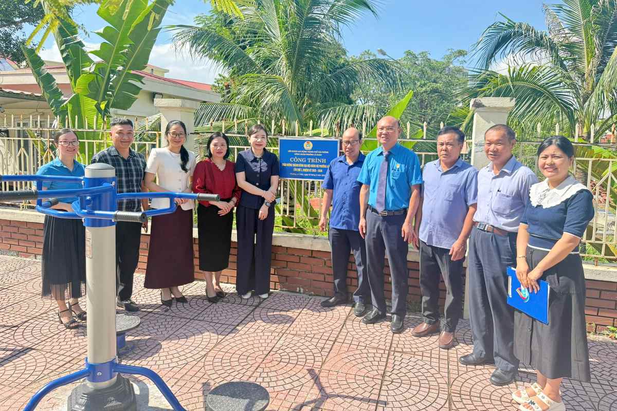 The project was launched on the occasion of the 80th anniversary of the 25th Anniversary of the September 2nd Festival. Photo: Le Chan Trade Union, Hai Phong