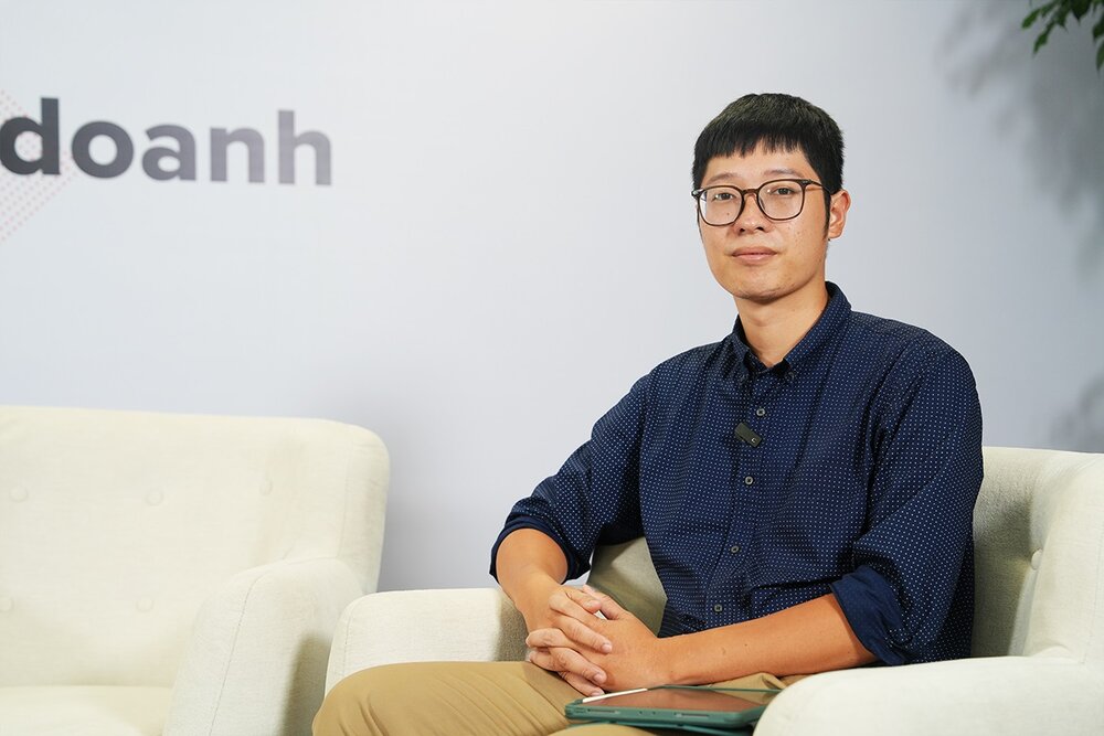 Ong Tran Hoang Tien - nha sang lap va chu chuoi quan ca phe Ham Tru An. Ảnh: Techcombank