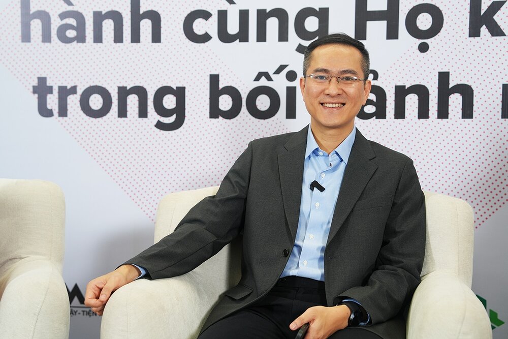 Ong Ngo Anh Tuan cho biet Techcombank cam ket la be phong giup HKD chuyen doi va tang truong manh me. Ảnh: Techcombank