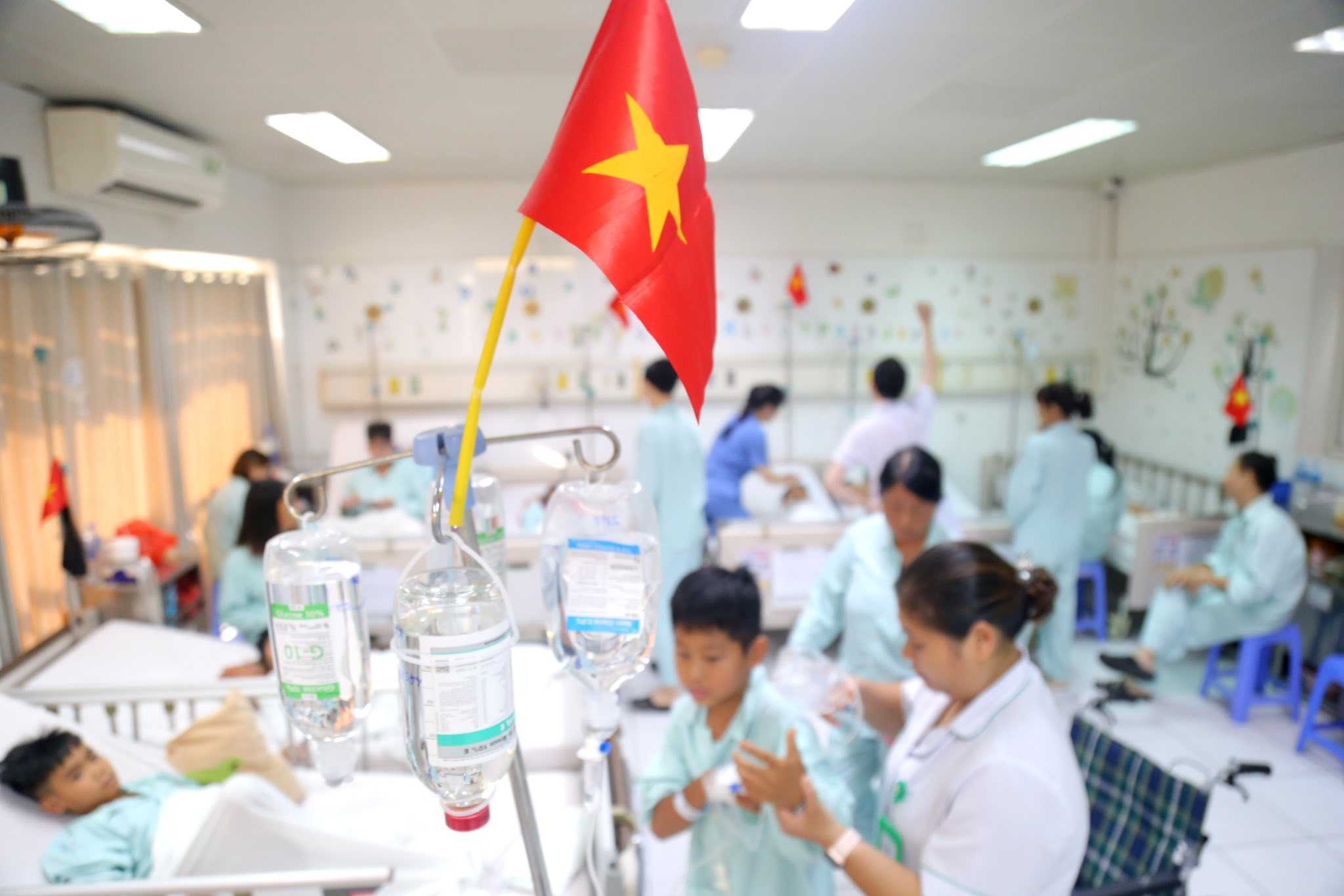 Khoa Nhi trong ngay dau dip nghi le Quoc khanh 2.9. anh: BVCC