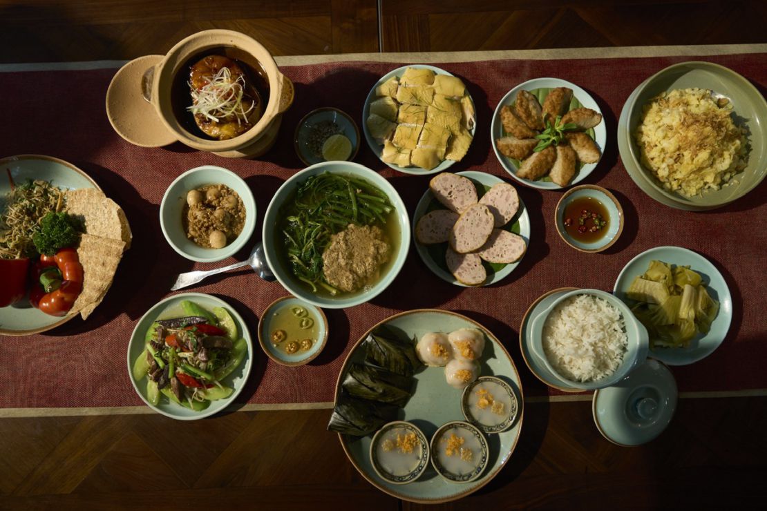 Meal to celebrate the National Day. Photo: Hai An