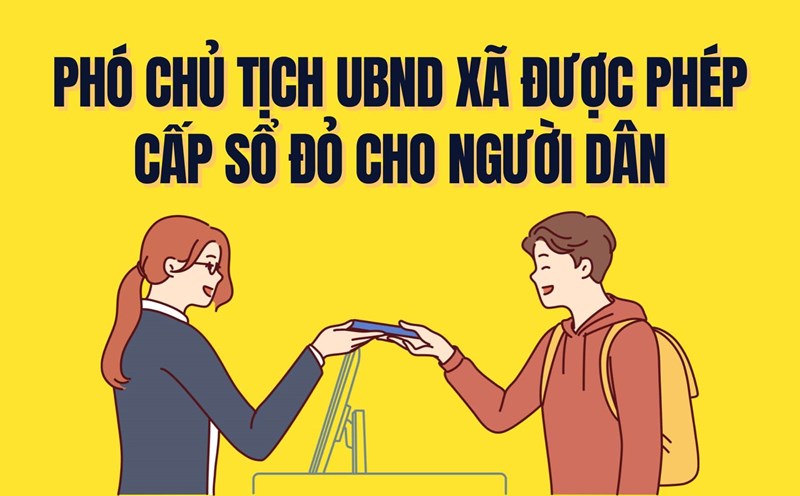Regulations on the Vice Chairman of the People's Committee of a commune is allowed to issue red books to people. Graphics: Tra My