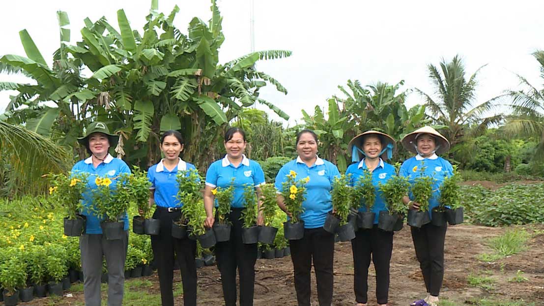 El Comite del Frente de la Patria de Vietnam y las organizaciones politicas y sociales de la comuna de Thoi Lai lanzan un operativo para limpiar y plantar arboles para celebrar el 80 aniversario de la exitosa Revolucion de Agosto y el Dia Nacional del 2 de septiembre. Foto: Comite del Frente de la Patria de Vietnam de la comuna de Thoi Lai