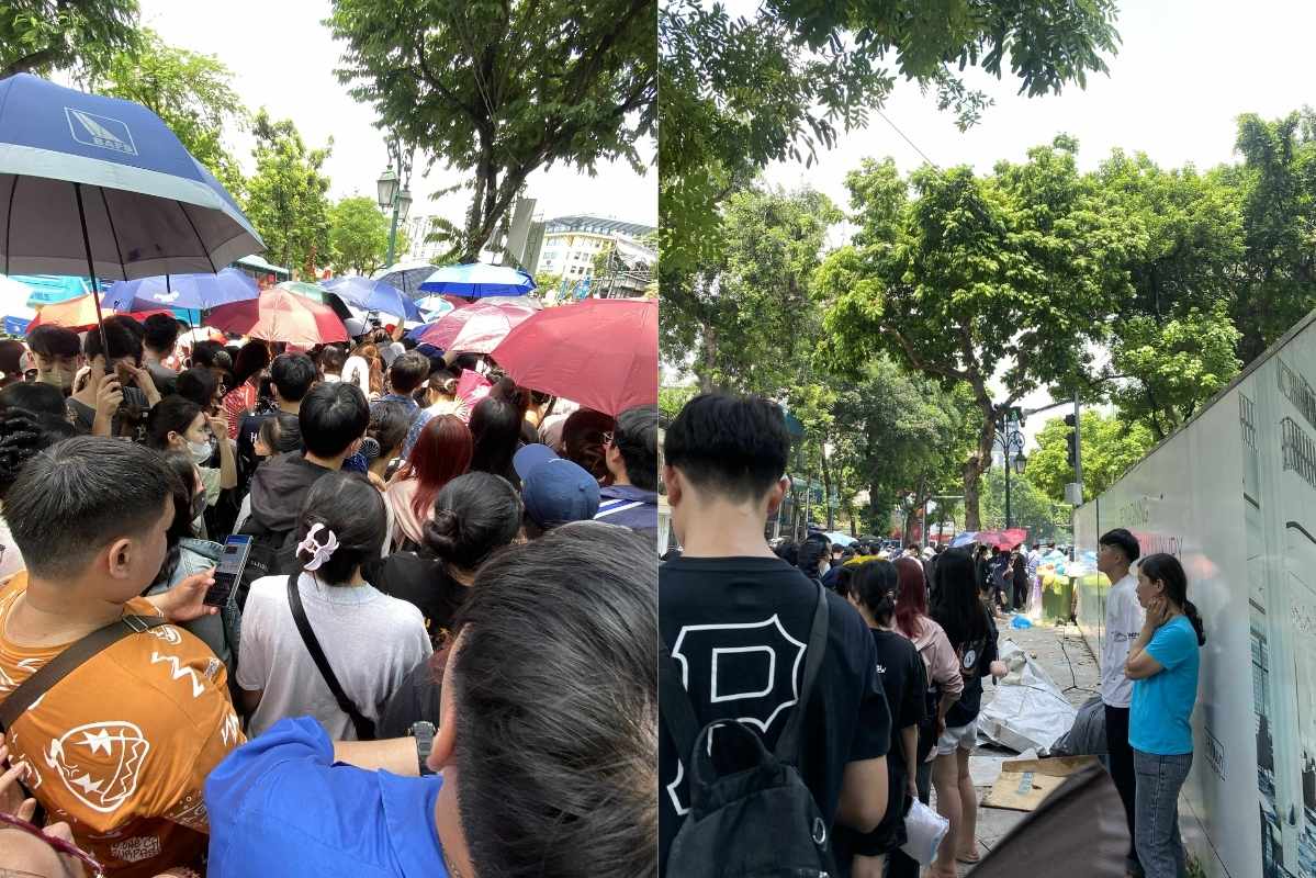 Ha Trang cho biet, khoang 11 gio 24 phut moi nguoi van chua tin da het ve, van dung doi cho trong vo vong. Anh: NVCC 