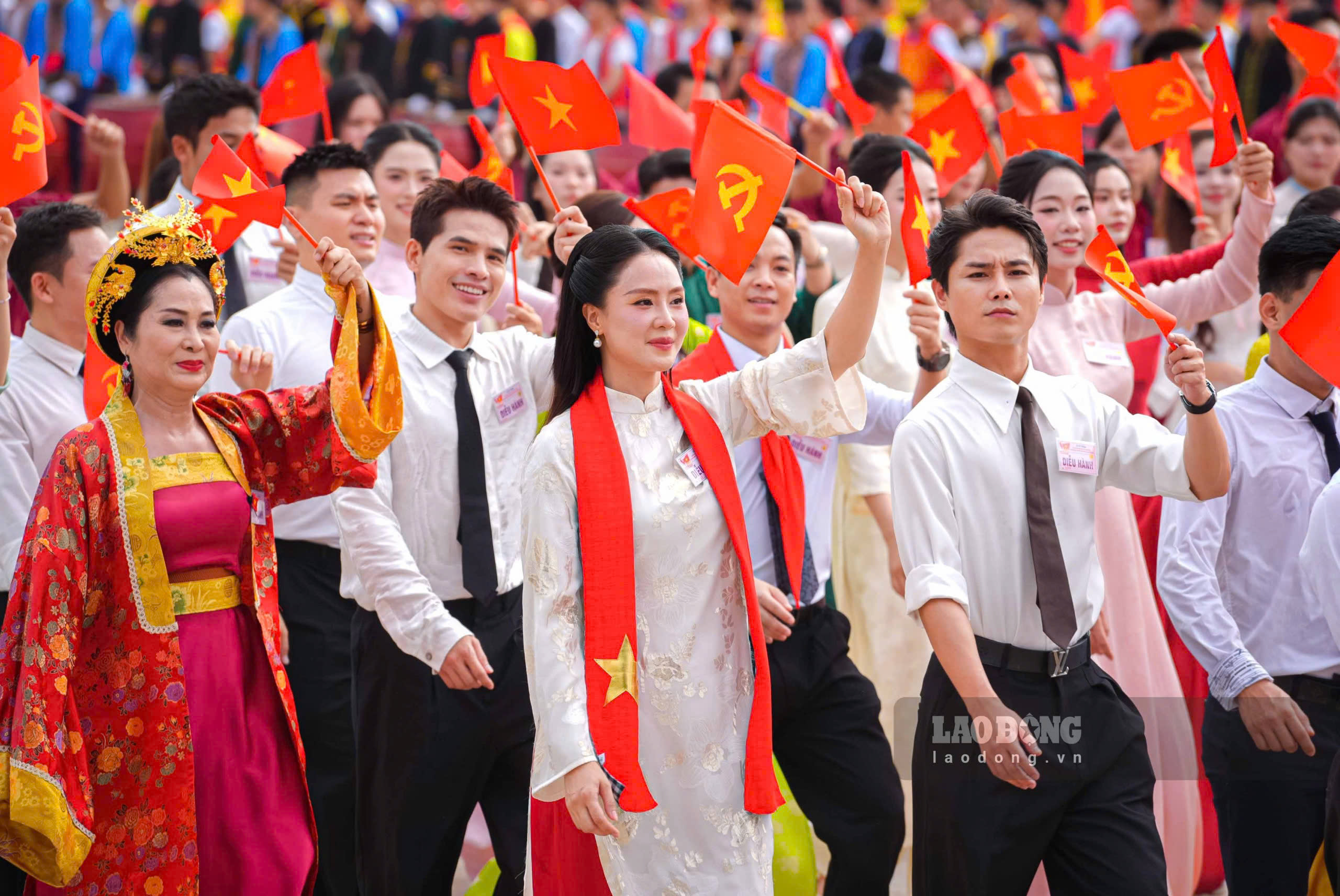 Khoi Van hoa the thao truoc quang truong Ba Dinh. Anh: Tuan Anh
