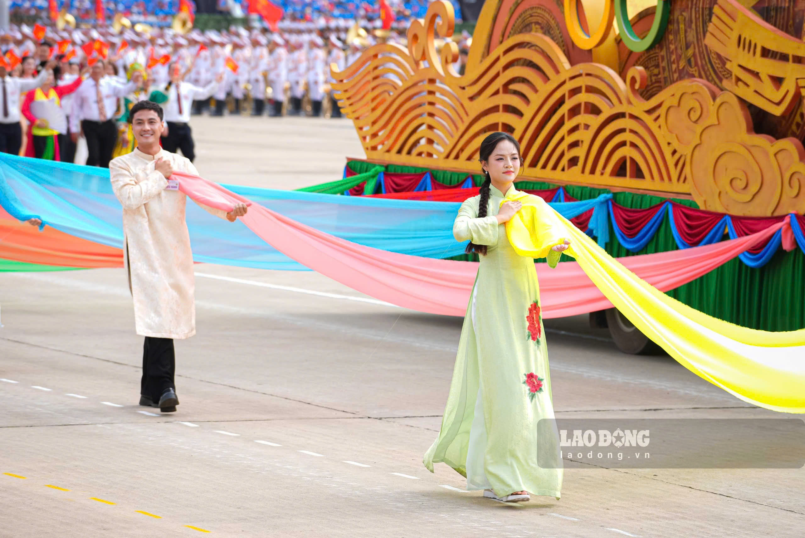 Khoi Van hoa the thao truoc quang truong Ba Dinh. Anh: Tuan Anh