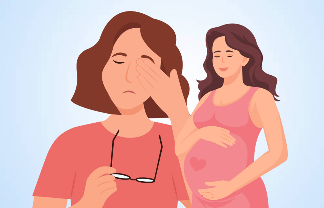 あなたの視力は妊娠中にどのように変化する可能性がありますか? イラスト:ディン・ティエン