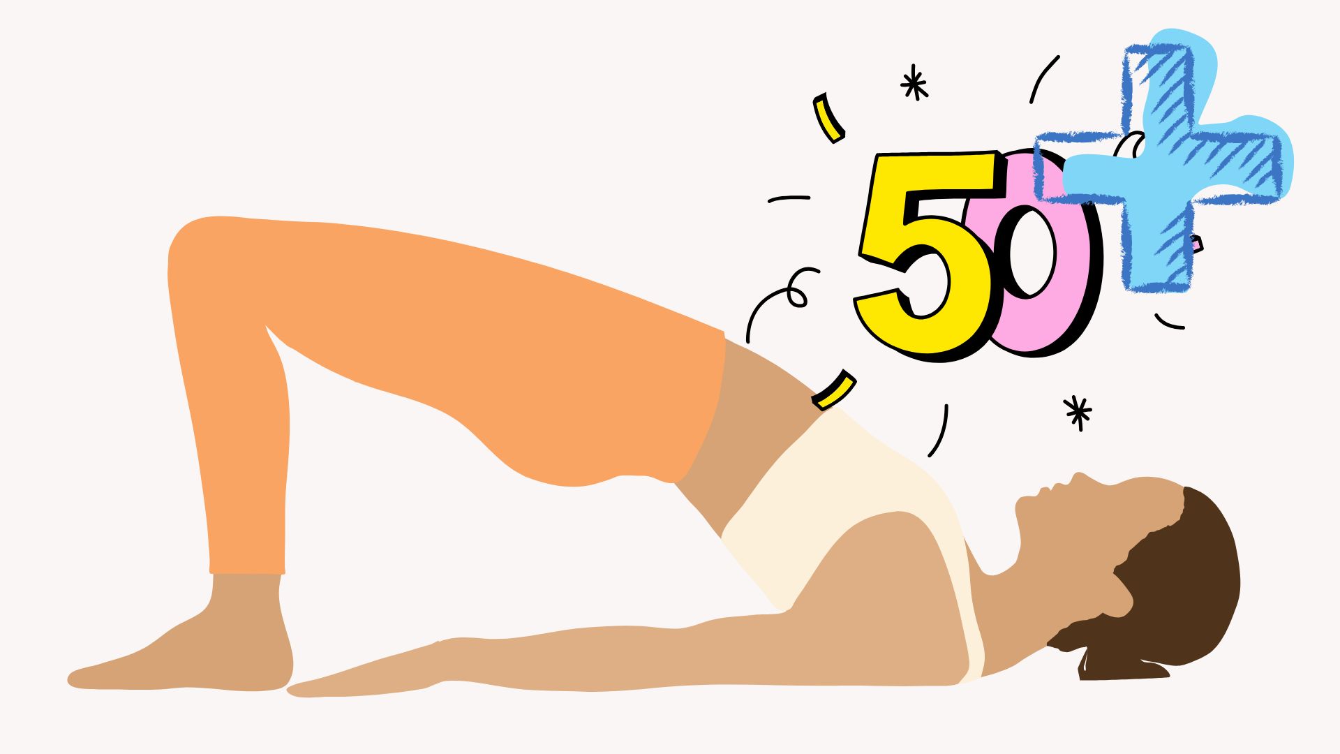 The bridge pose is a physical exercise that helps the body stay healthy after age 50. Graphics: Thanh Thanh