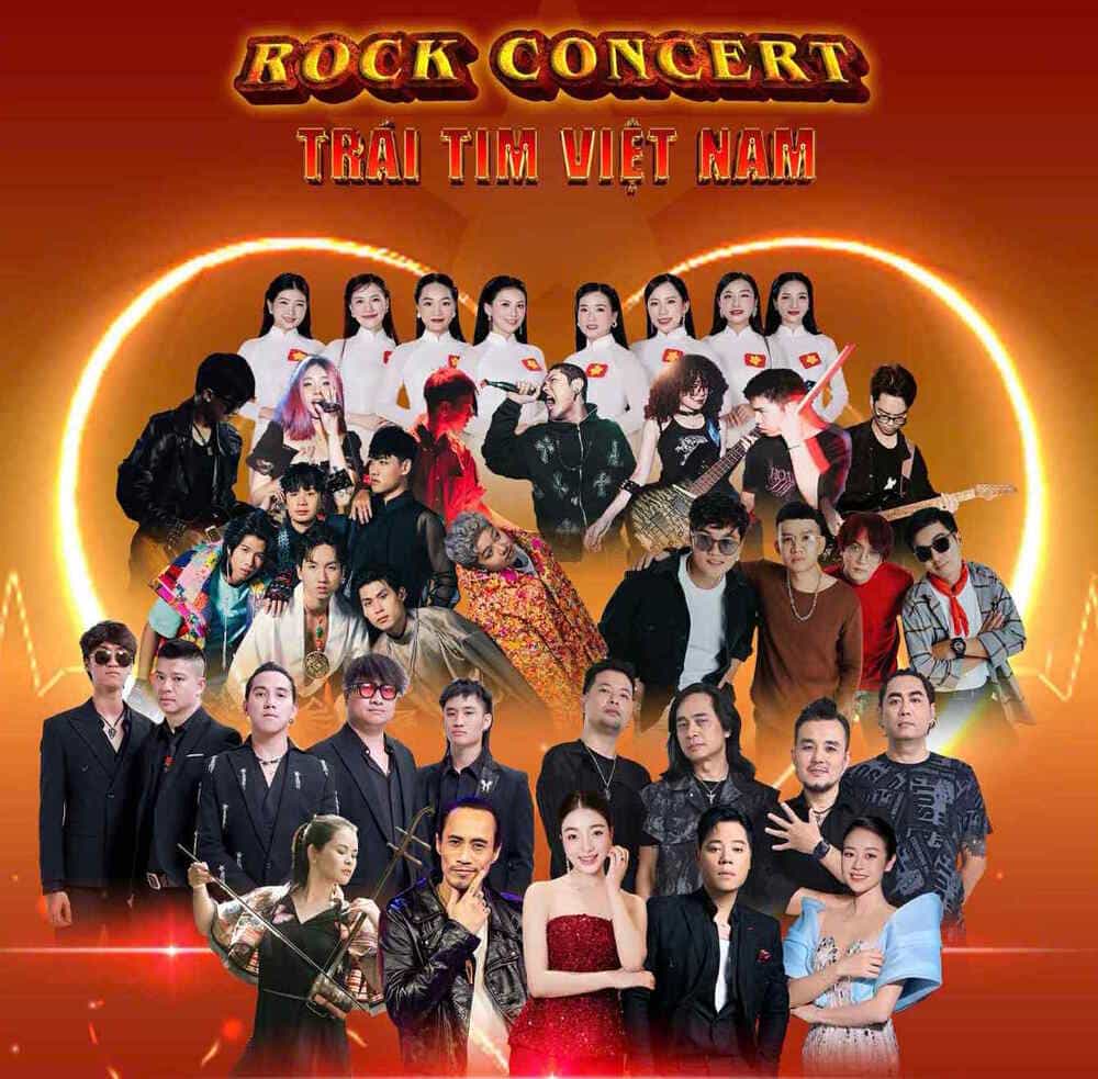 トップグループが「ロックコンサート - ベトナムの心」プログラムで再会。写真:主催者