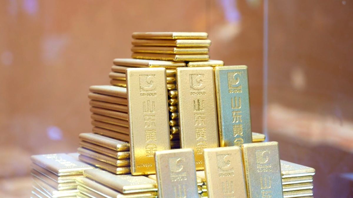 Ngay 30.8, gia vang the gioi giao dich quanh muc 3.446,5 USD/ounce. Anh: Xinhua