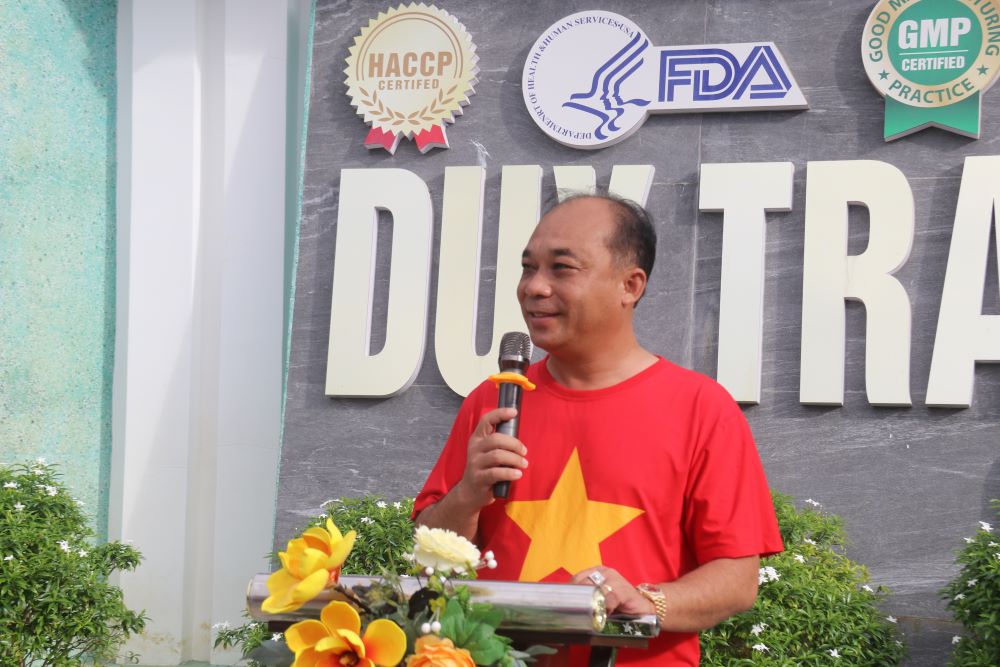 Ong Nguyen Quang Duy – Tong Giam doc Cong ty Co phan Yen sao DTNest Khanh Hoa chia se ve y nghia ngay Quoc khanh 2.9. Anh: Phuong Linh