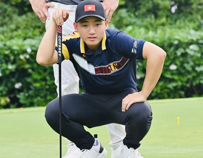 Nguyen Anh Minh is ranked 37th on the world amateur men's golf rankings. Photo: VGA