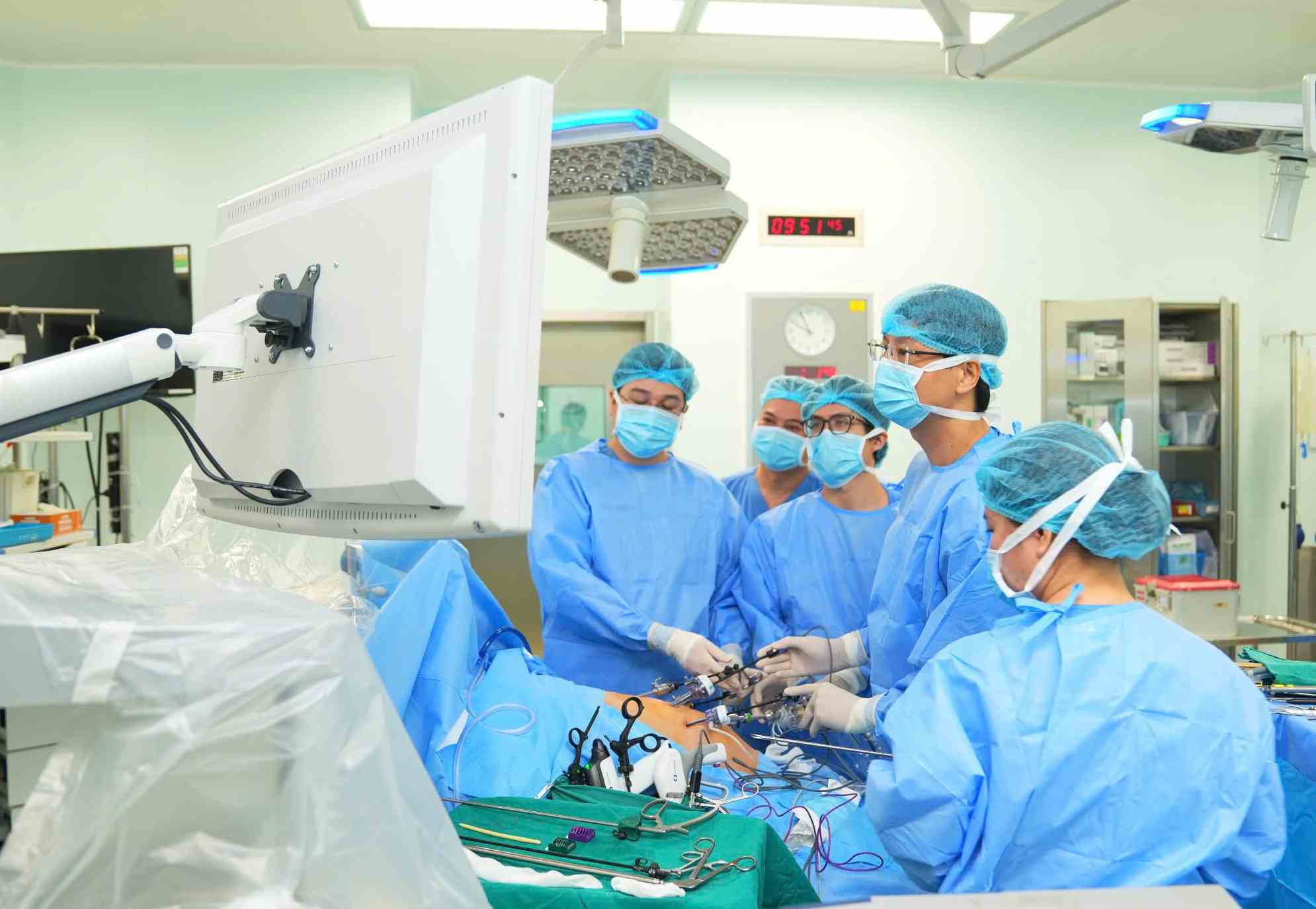 Doctors at 108 Central Military Hospital performed the liver transplant. Photo: BVCC