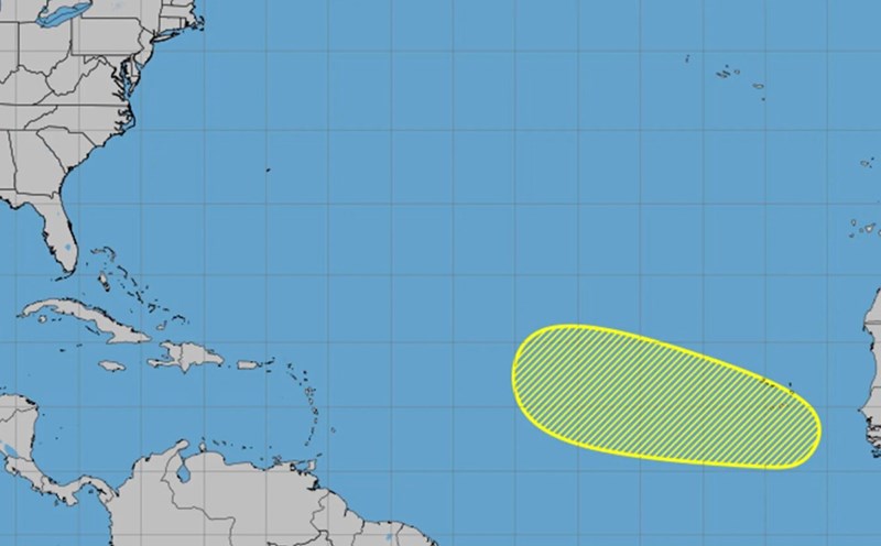 The new low pressure system that is likely to become storm No. 7 Gabrielle is forecast to form today (August 31). Photo: US National Hurricane Center