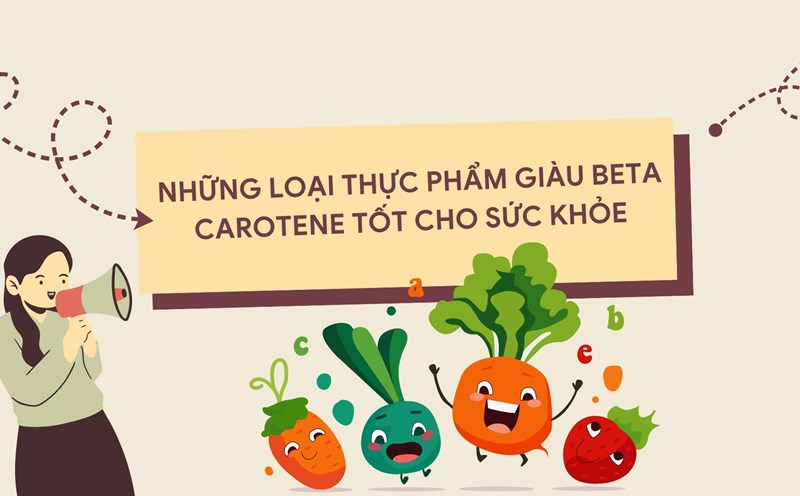 Foods containing beta carotene are good for health. Graphic photo: Huong Son