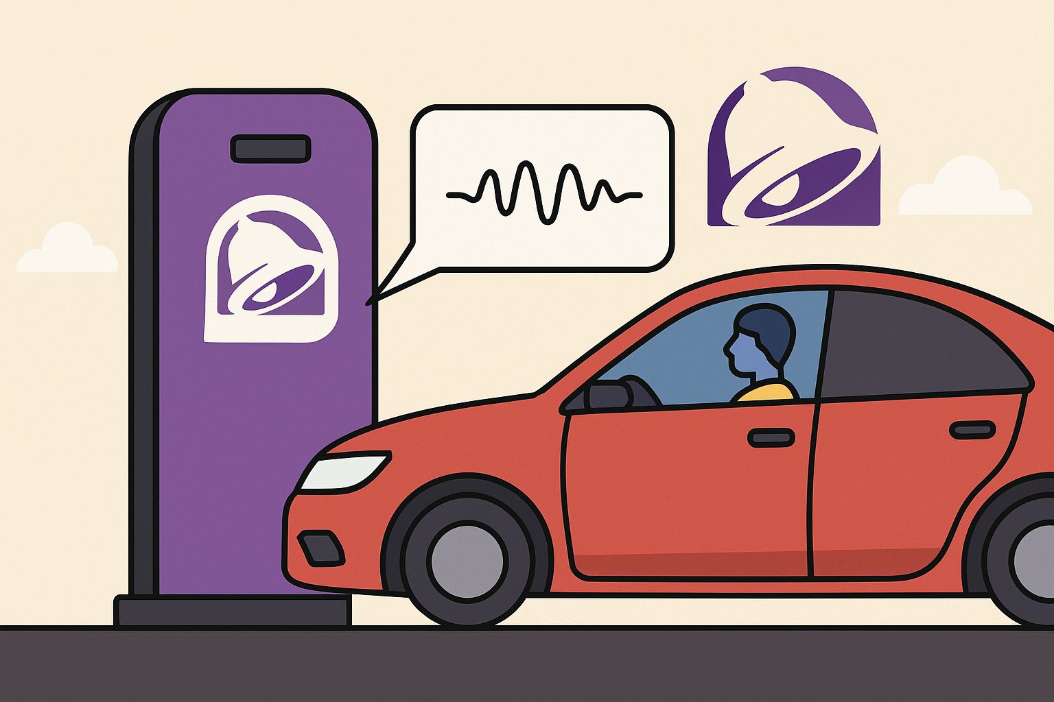Taco Bell than trong voi viec dung AI tai quay do an nhanh. Do hoa: Hao Thien