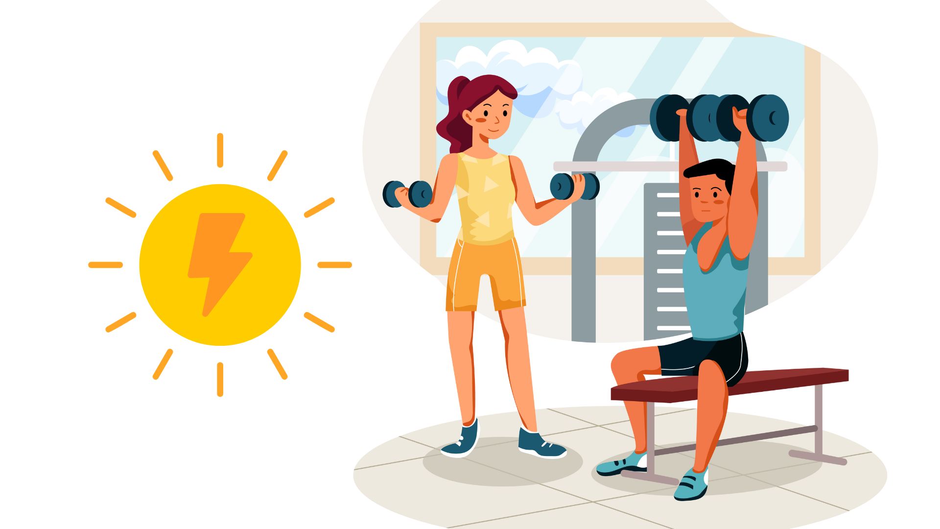 Strength training is good for coordination and balance of the body. Graphics: Thanh Thanh