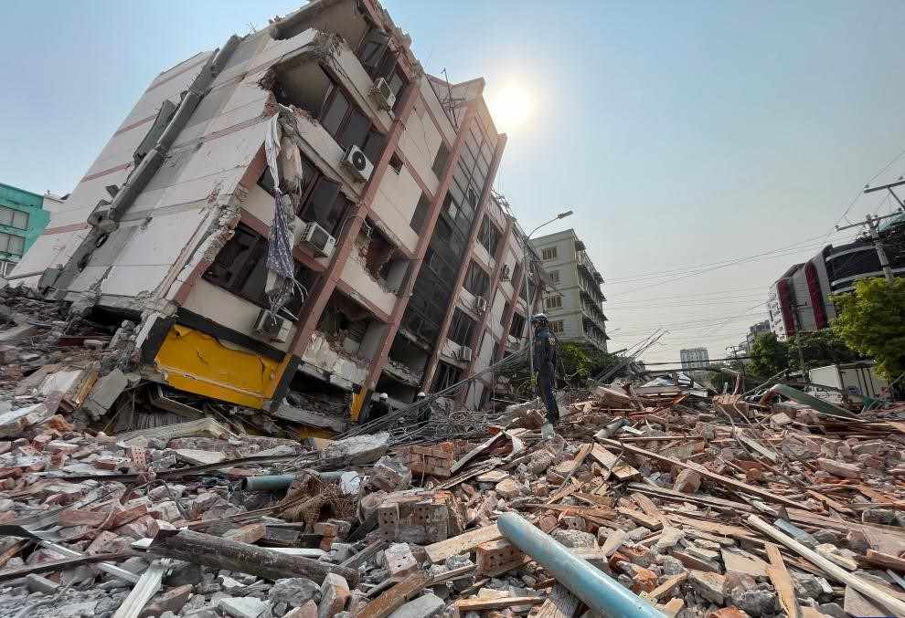 2025년 3월 31일 미얀마 만달레이의 지진. 사진: 신화통신