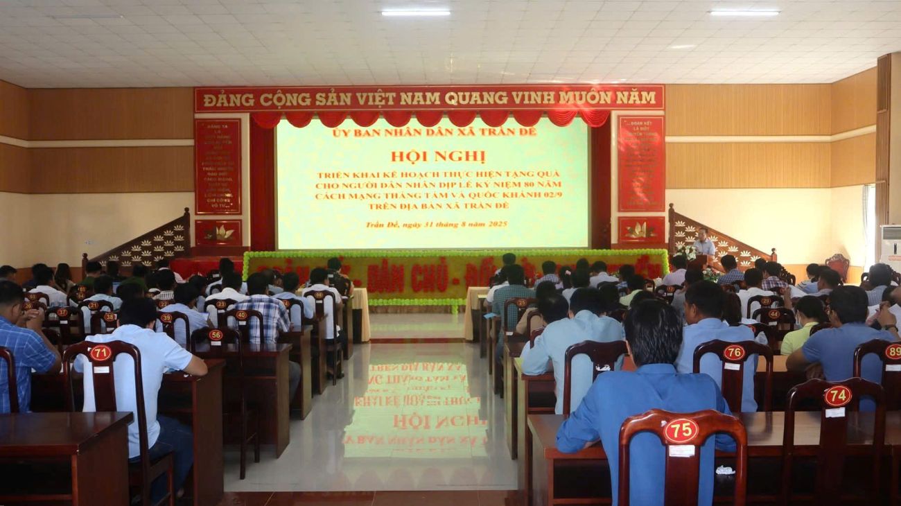 UBND xa Tran De, TP Can Tho to chuc hoi nghi . Anh: Van Song