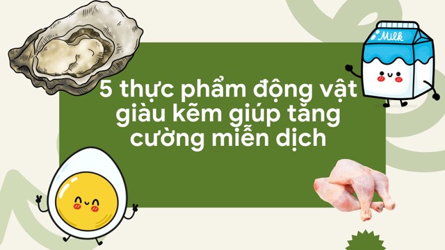 Some foods rich in zinc to boost immunity such as chicken, eggs, milk... Graphic photo: Huong Son