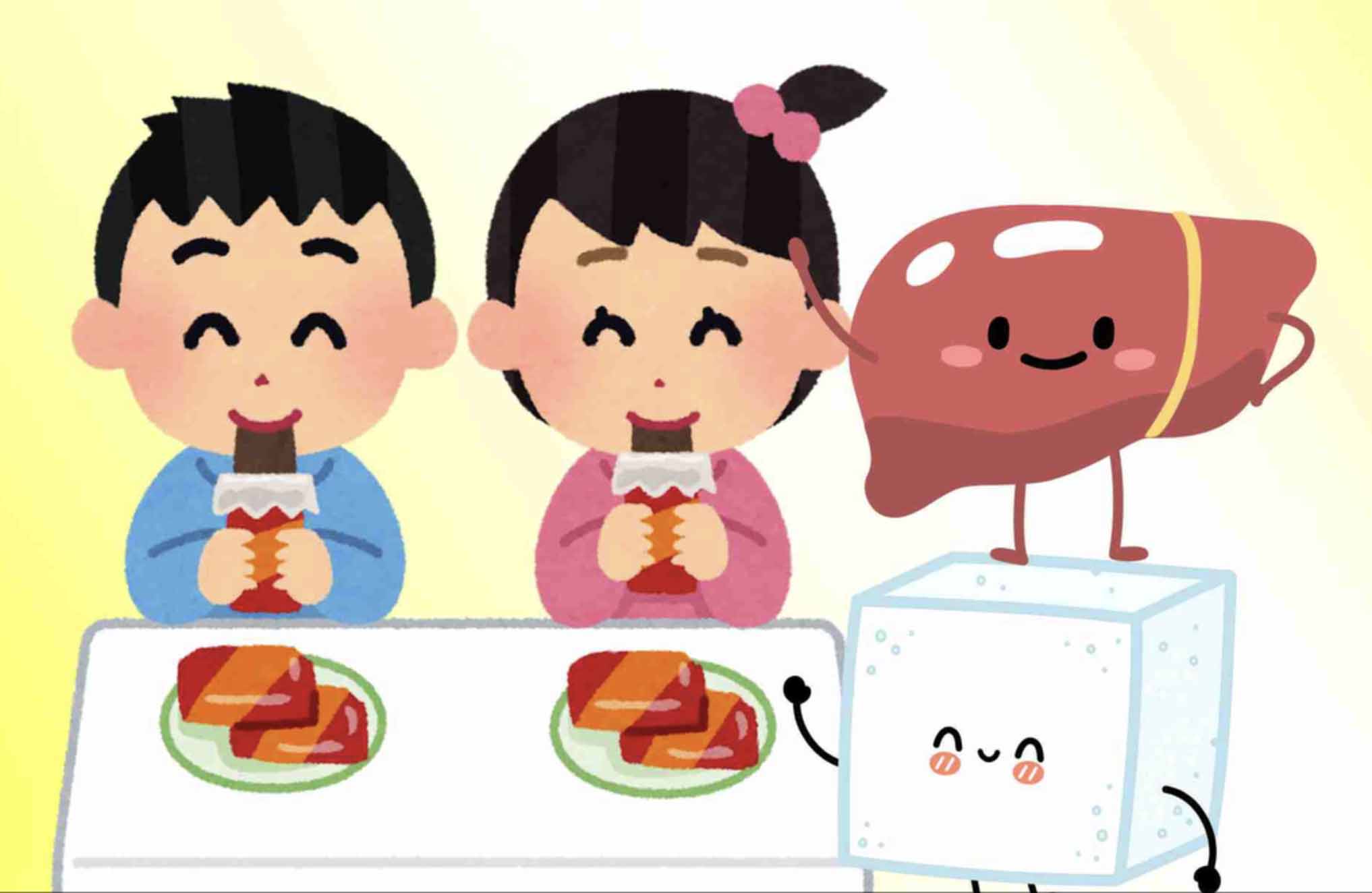 Tips for the right amount of sugar for children who do not harm the liver