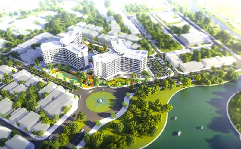 Perspective of the social housing area in Phu My New Urban Area, Quang Ngai province invested by Housing and Urban Development Investment Corporation. Photo: Investor.