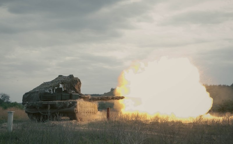 Russian military tanks at a training ground in Lugansk. Photo: Russian Ministry of Defense