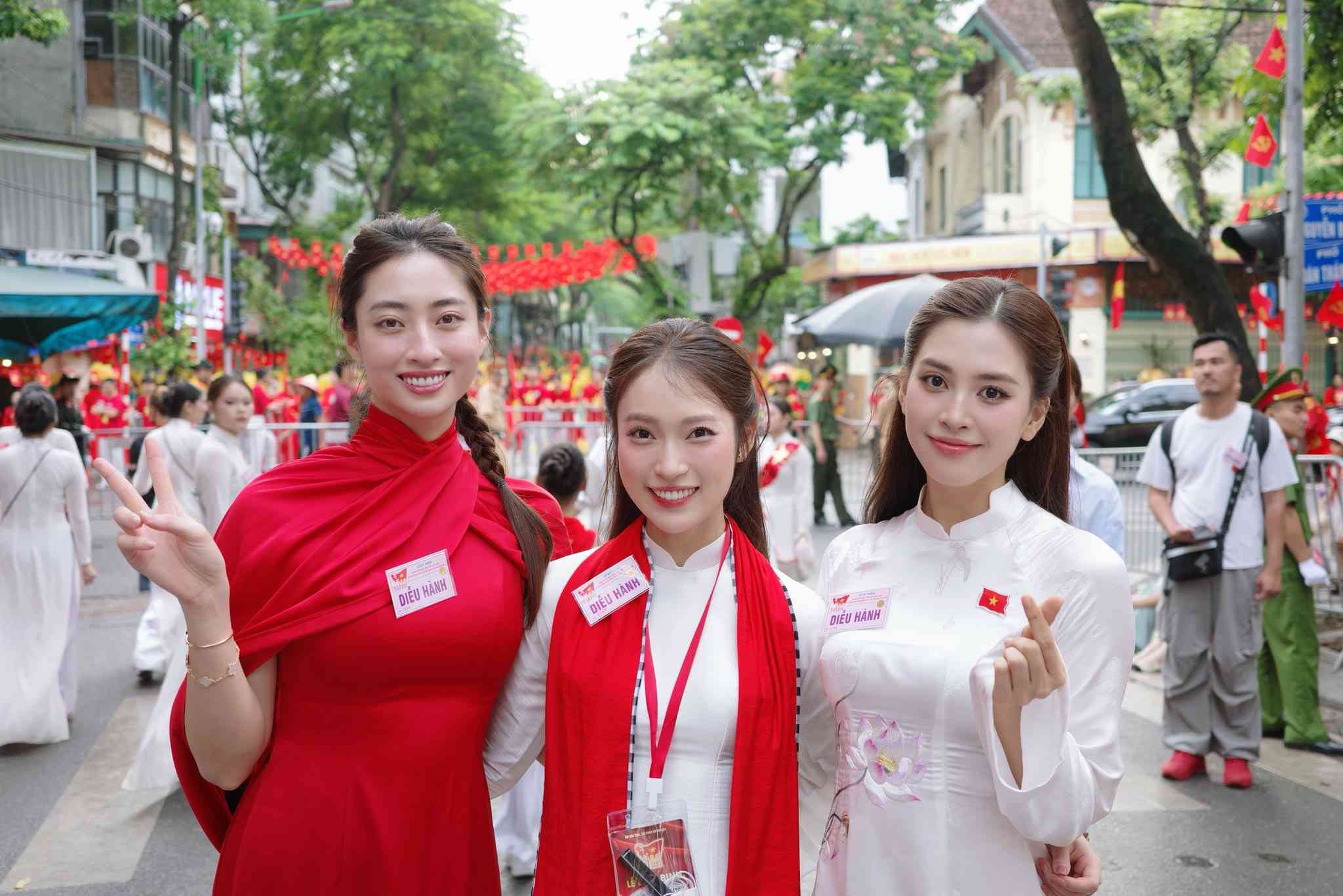Hinh anh hoa hau Luong Thuy Linh (trai) chia se tren trang ca nhan. Anh: FBNV