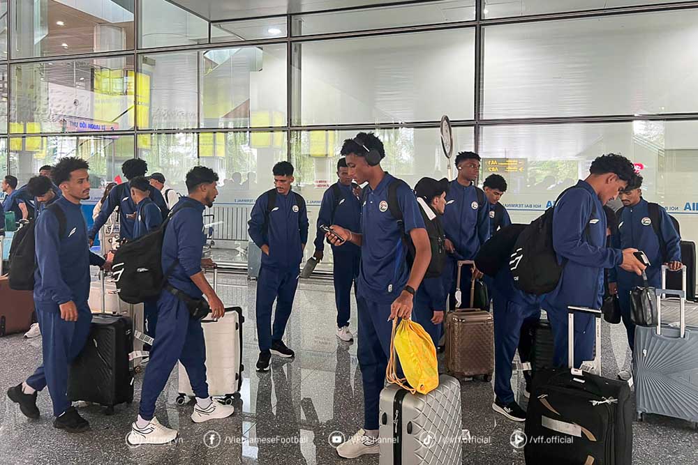 U23 예멘이 베트남에 도착했습니다. 사진: VFF