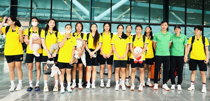 Le jeune VTV Binh Dien Long, une equipe feminine, assiste au tournoi a Tam Dao (Phu Tho). Photo: vtvbdla
