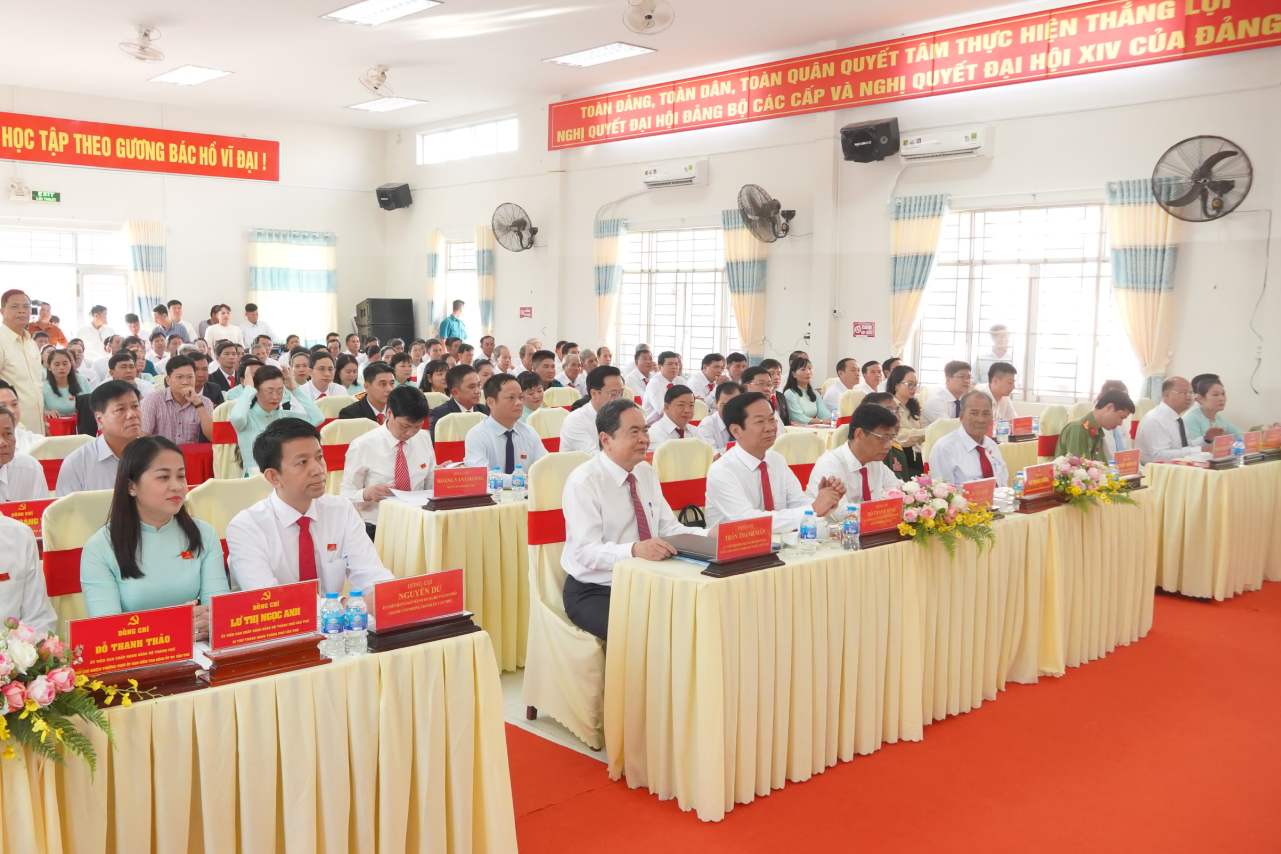 Chu tich Quoc hoi Tran Thanh Man tham du Dai hoi tai xa Thanh Xuan (TP Can Tho). Anh: Ta Quang