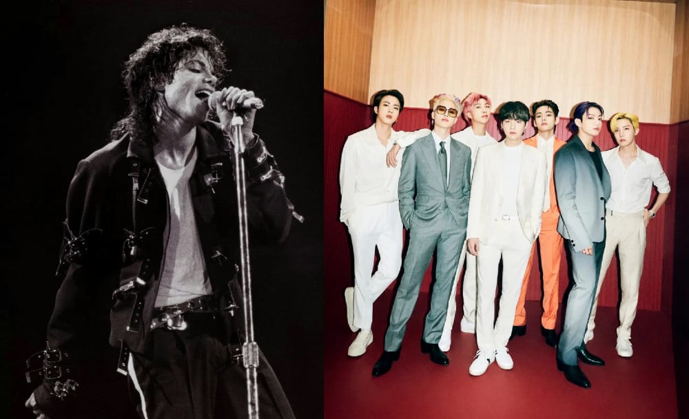 BTSとマイケル・ジャクソン。写真:CGV.