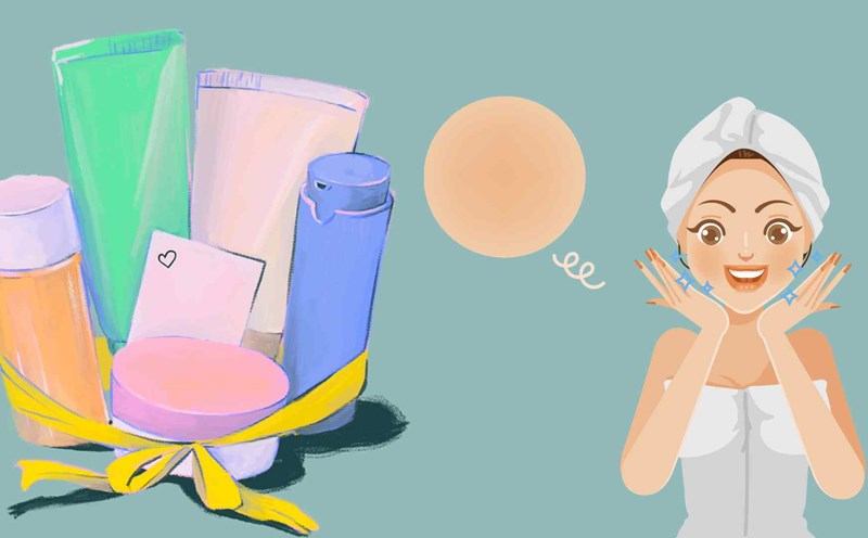 Facial skin is smooth thanks to proper care. Graphic photo: Thai Anh