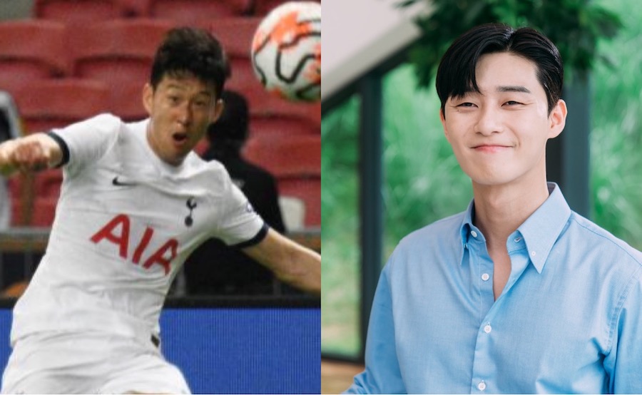 Son Heung Min va Park Seo Joon la nhung nguoi ban than thiet ngoai doi. Anh: Xinhua/Nha san xuat phim Thu ky Kim sao the?