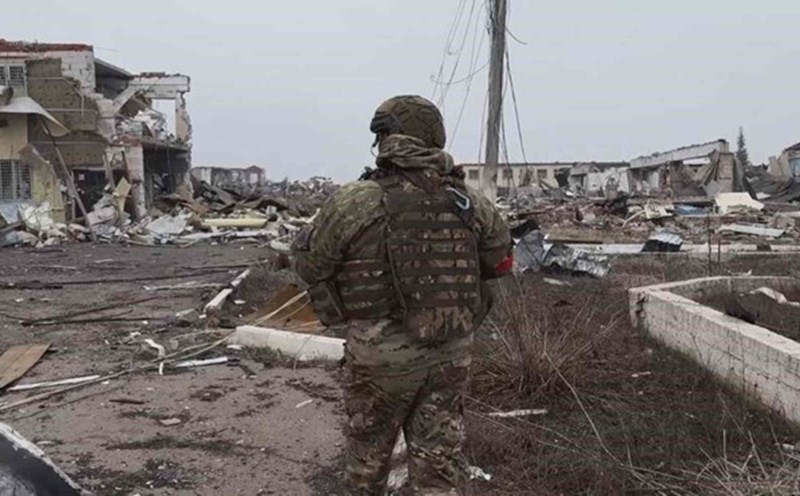 Russian soldiers on the battlefield. Photo: Xinhua
