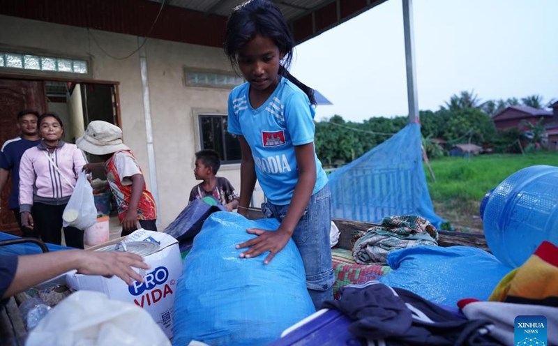 People evacuate back to Oddar Meanchey province, Cambodia, on July 31, 2025. Photo: Xinhua