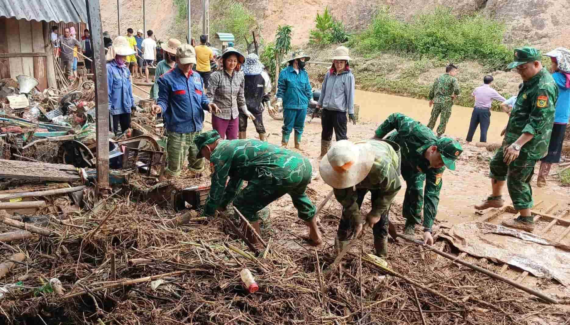 Les inondations a Son La ont cause des dommages materiels estimes a plus de 688 milliards de dongs. Photo : Truong Son