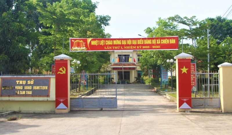 Tru so UBND xa Tam Thai, huyen Phu Ninh, tinh Quang Nam cu, nay la xa Chien Dan moi, thuoc TP.Da Nang. Anh: Truong An