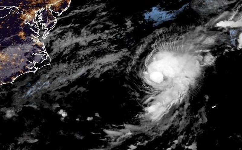 Hurricane Dexter is the fourth Atlantic storm. Photo: NOA