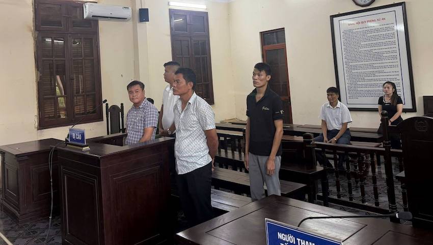Các bị cáo tại phiên tòa. Ảnh: Viện Kiểm sát TP Hải Phòng

