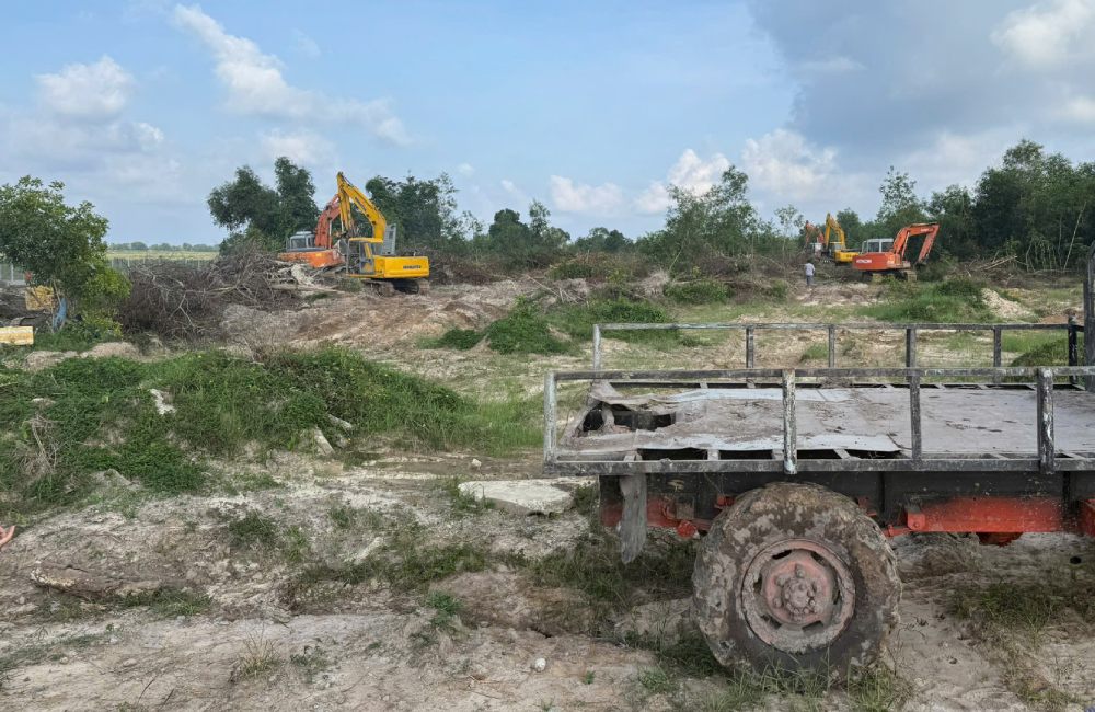 Suoi May地区で敷地の改修、トンレの柵の設置を開始。写真:Phu Quoc特別区