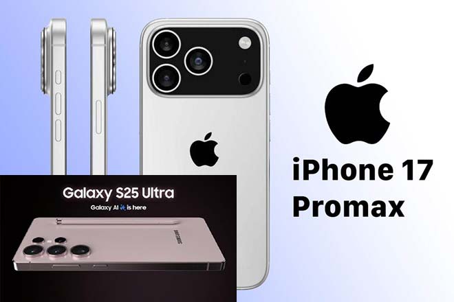 La batalla por la camara la bateria y el rendimiento entre el Galaxy S25 Ultra y el iPhone 17 Pro Max. Graficos: Cat Tien