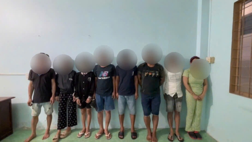 Los sujetos dieron positivo por drogas. Foto: proporcionada por la policia