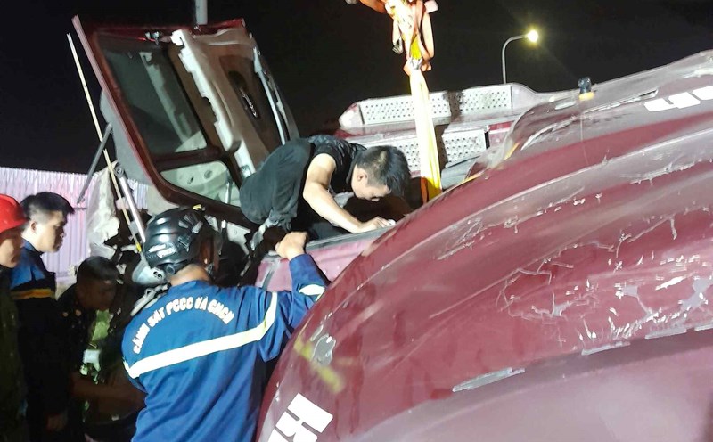 Scene of the rescue. Photo: Hai Phong City Police