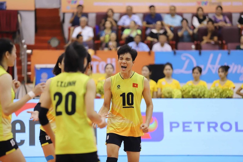 The Vietnam women's volleyball team is ready for the second phase of the 2025 SEA V.League. Photo: VFV
