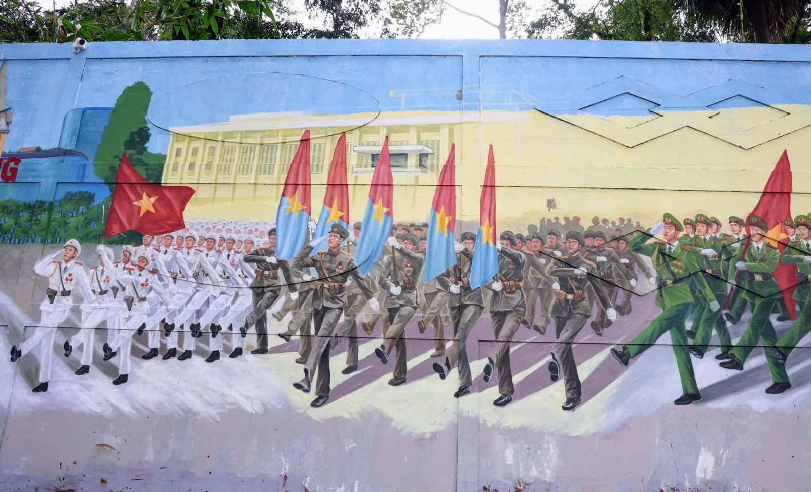 Hinh anh cac khoi dieu binh hien len song dong qua tung net hoa cua cac hoa si. Anh: Anh Tu
