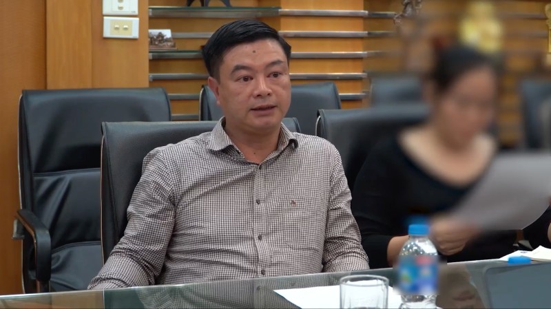 Ong Trieu Van Bang - Pho Tong Giam doc Cong ty co phan Dau tu thuong mai va dich vu quoc te (Interserco - ILS) trong cuoc trao doi voi PV Lao Dong thang 3 nam 2025. Anh: Nhom PV