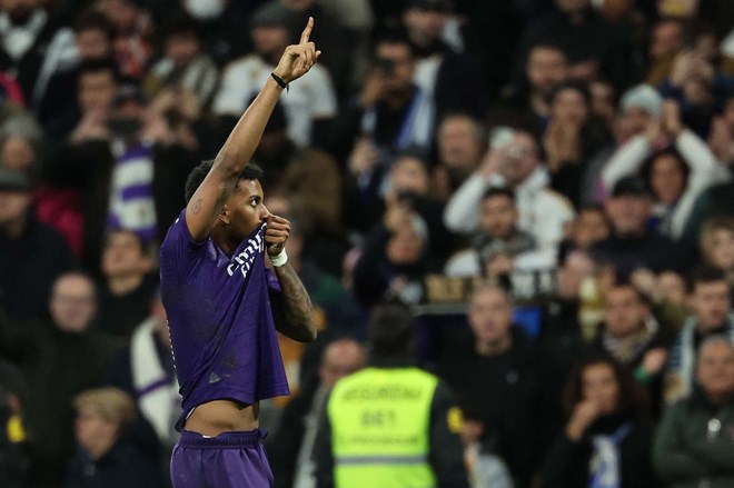 Rodrygo's future at Real Madrid is in dispute. Photo: AFP